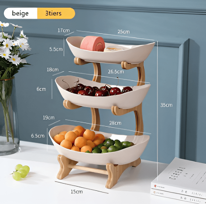 NATURSTACK – Multi-Tiered Wooden Fruit Bowl for Modern Kitchen Storage 8