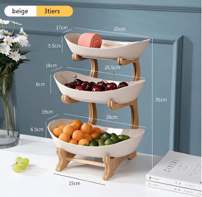 NATURSTACK – Multi-Tiered Wooden Fruit Bowl for Modern Kitchen Storage 7