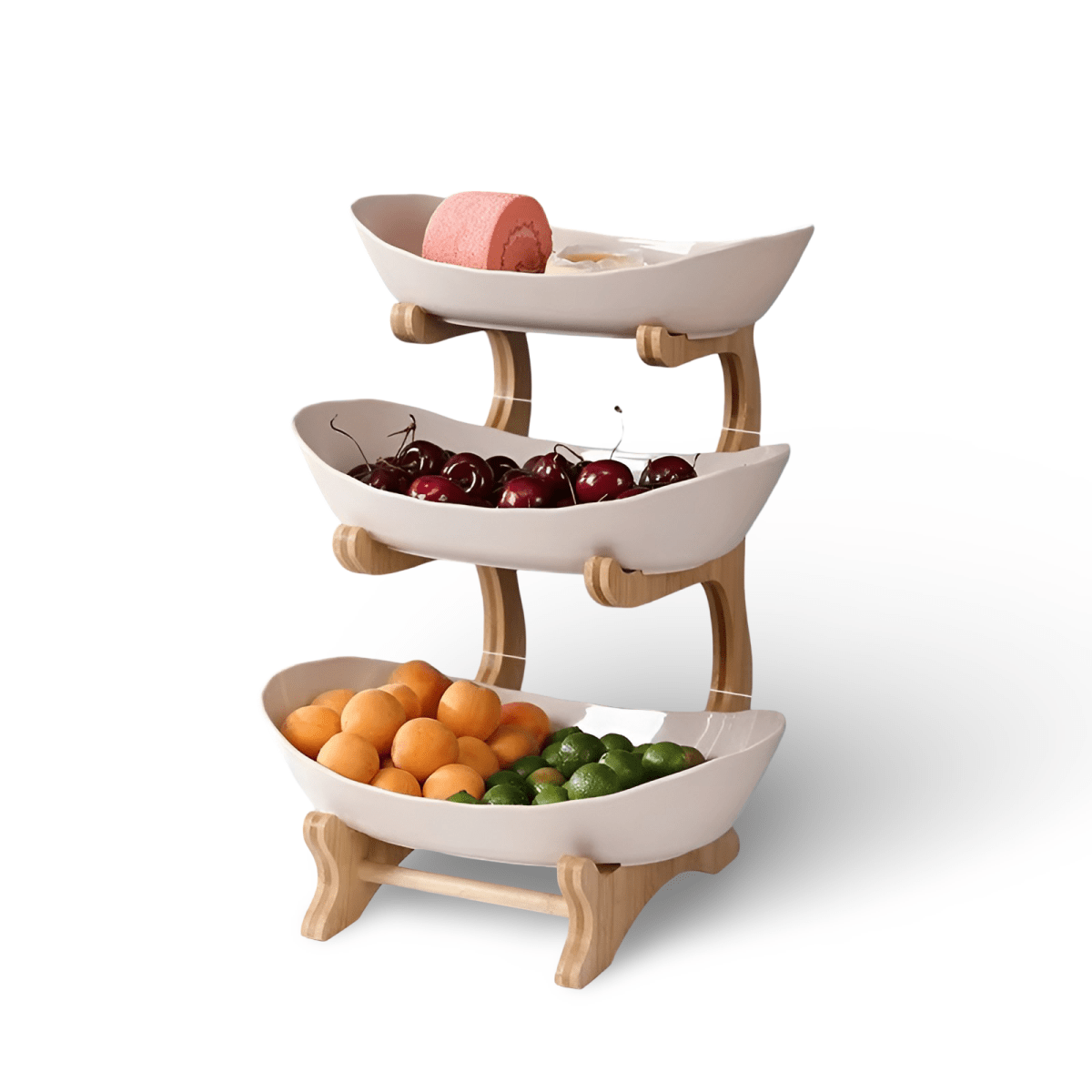 NATURSTACK – Multi-Tiered Wooden Fruit Bowl for Modern Kitchen Storage 9