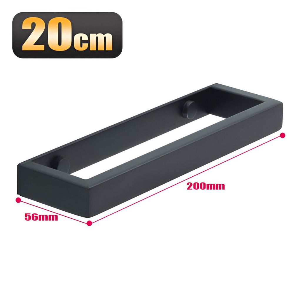 UniBlack - Wall Mounted Towel Holder in Durable Stainless Steel - 20cm & 40cm Options 8