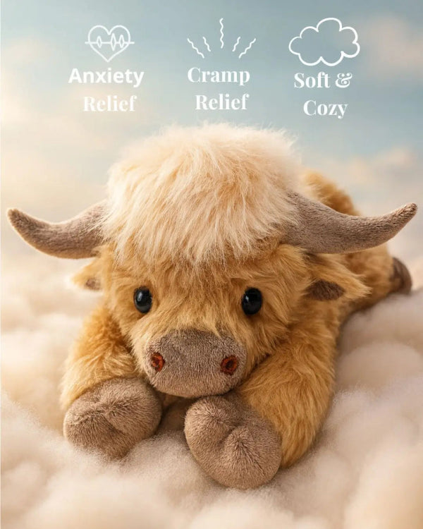 MOOLETTE – Lovable Highland Cow Plush with Cozy, Huggable Design