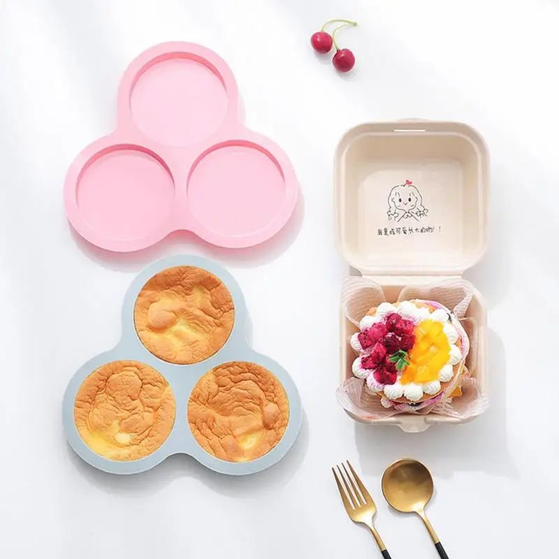 MORNINGSERVE – Stampo per uova in silicone per friggitrice ad aria con 3 cavità per colazioni facili