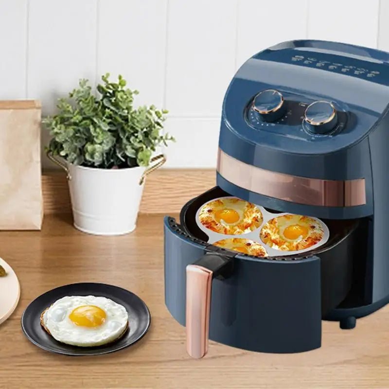 MORNINGSERVE – Stampo per uova in silicone per friggitrice ad aria con 3 cavità per colazioni facili