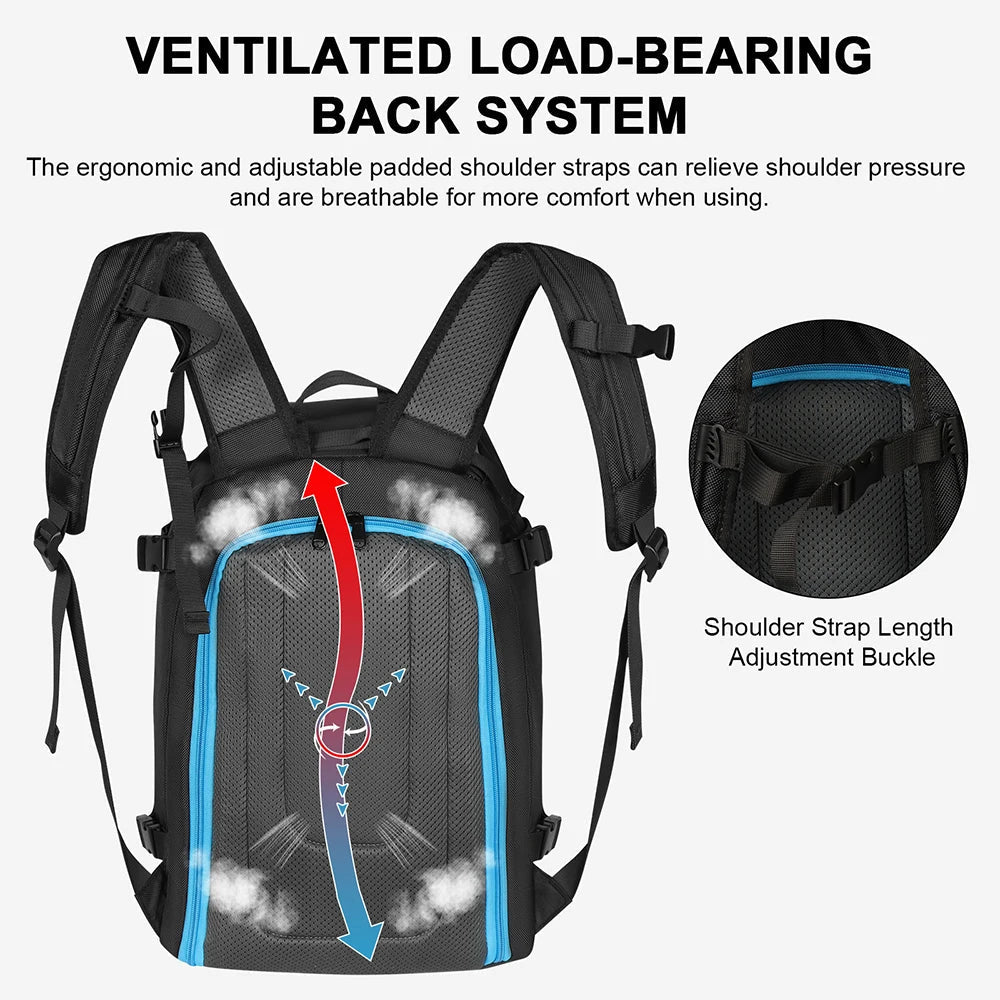 GEARPEAK – 50L Waterproof Ski Boot Backpack for Gear & Accessories 5