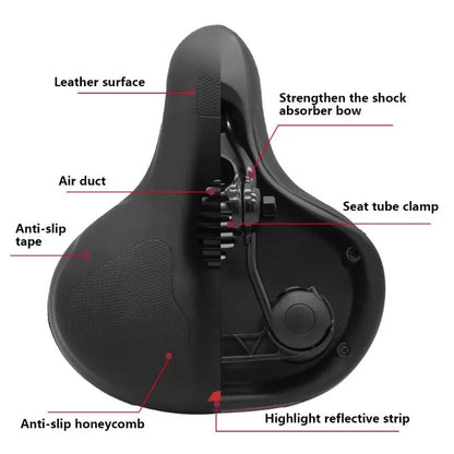 MOVARA – Ergonomic Bike Seat with Ventilation Channels for Cool Rides
