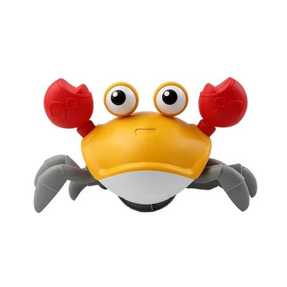 Juguete Moveecrab para gatear – Juguete interactivo para bebés con música, luz y sensor de movimiento