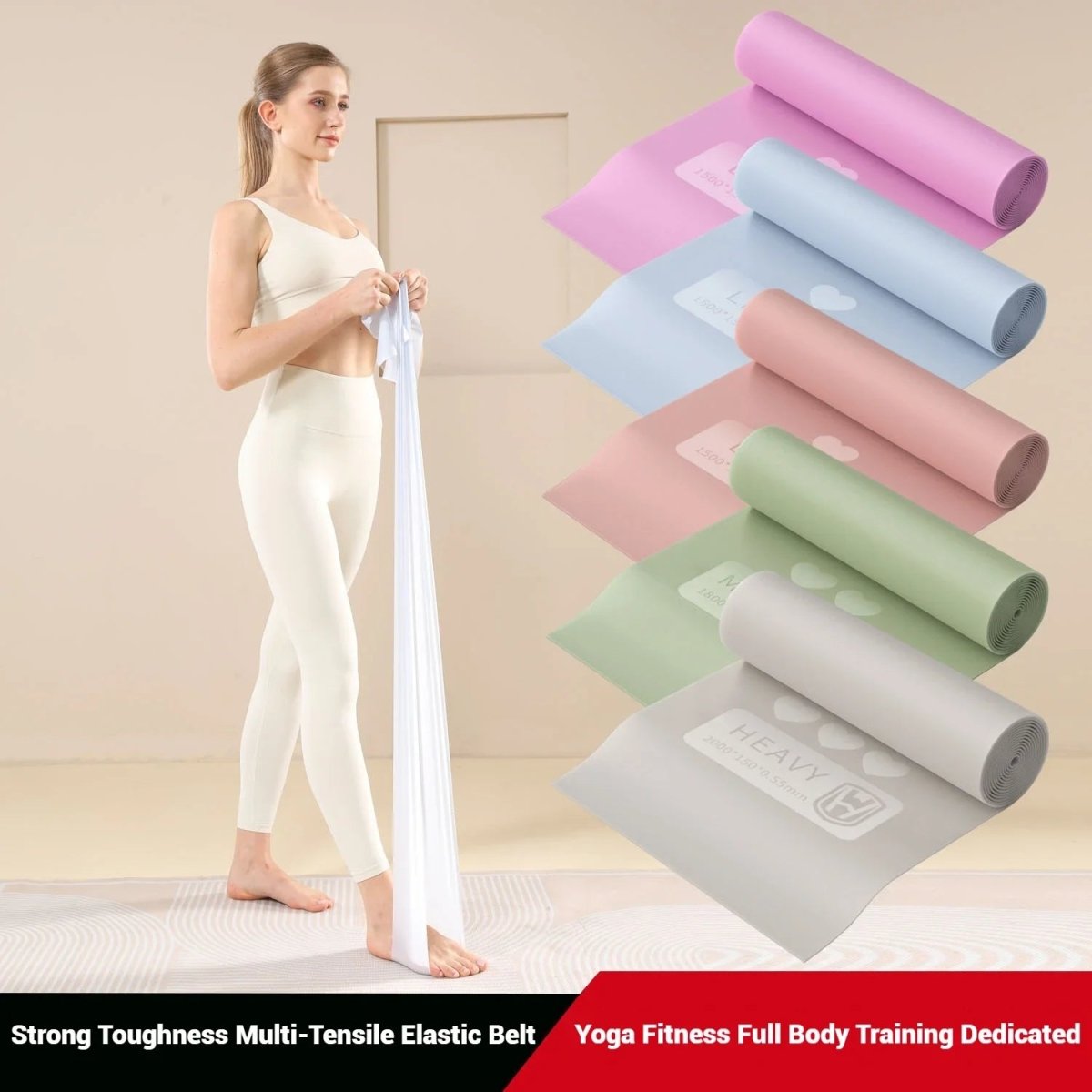 FLEXSTRAP – Stretching Resistance Strap for Yoga & Fitness Beginners 2