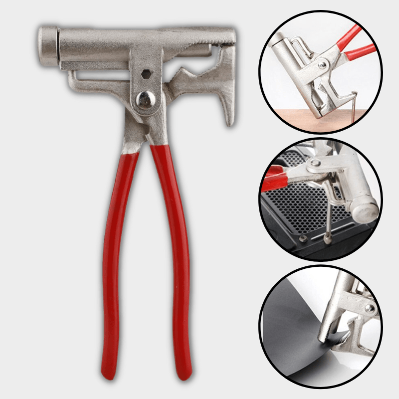Multi-Functional Hammer Tool with Screwdriver and Pliers – Ergonomic Design, Durable Stainless Steel, Red, 20.5 x 11 x 2.2 cm-1