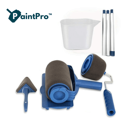 Multifunctional Paint Roller Kit with Extension Poles and Precision Brush – Fast, Easy Painting Solution for Home Renovation-4