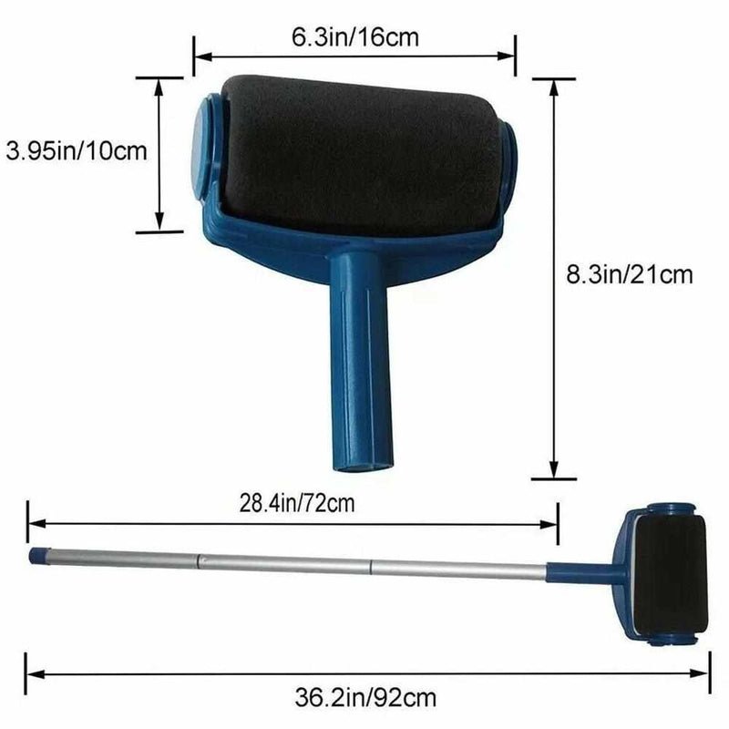 Multifunctional Paint Roller Kit with Extension Poles and Precision Brush – Fast, Easy Painting Solution for Home Renovation-5