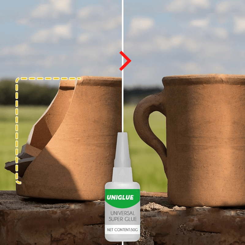 Multifunctional Super Glue - Fast-Drying Super Adhesive for All Surfaces, 50ml, Clear, Non-Toxic Formula-4