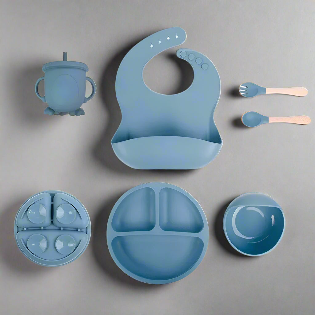 MUNCHMATE – 6-teiliges BPA-freies Silikon-Babynahrungsset