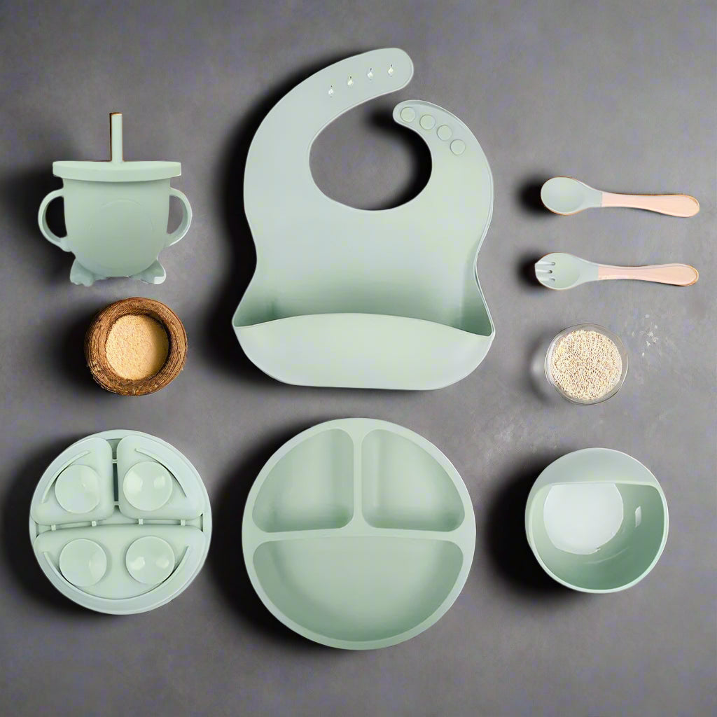 MUNCHMATE – 6-teiliges BPA-freies Silikon-Babynahrungsset