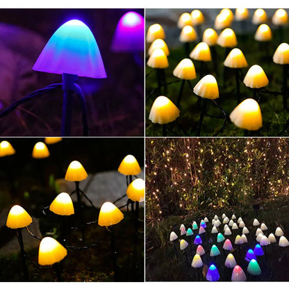 MUSHROOM GLOW – Solárne LED záhradné svetlá pre magickú vonkajšiu atmosféru