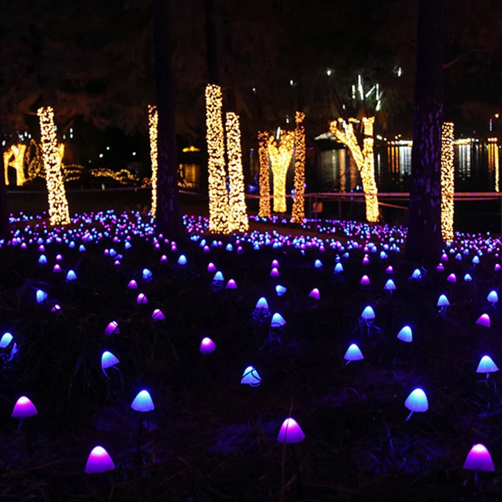 MUSHROOM GLOW – Solárne LED záhradné svetlá pre magickú vonkajšiu atmosféru