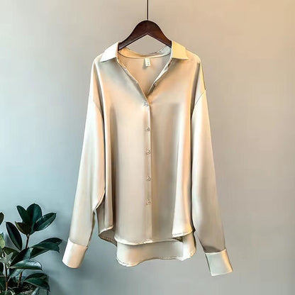 BLUSA MYRA – Blusa de seda elegante para mujer con un diseño lujoso