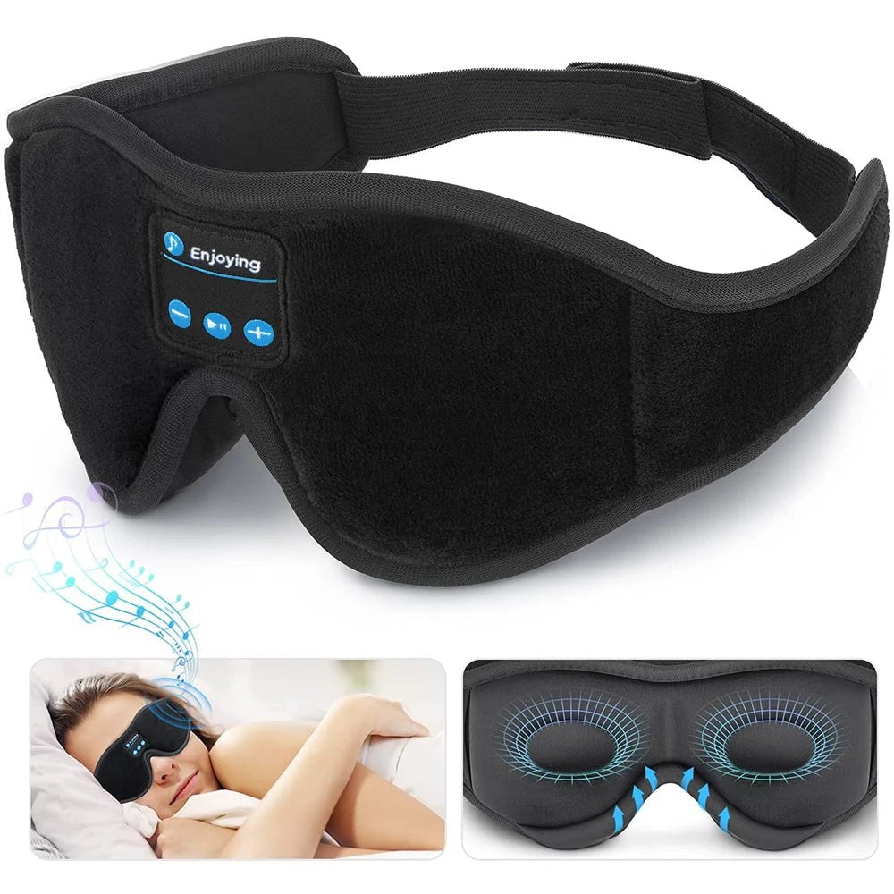 SNOOZEBEAT – Bluetooth sleep mask with music & 3D comfort design 1