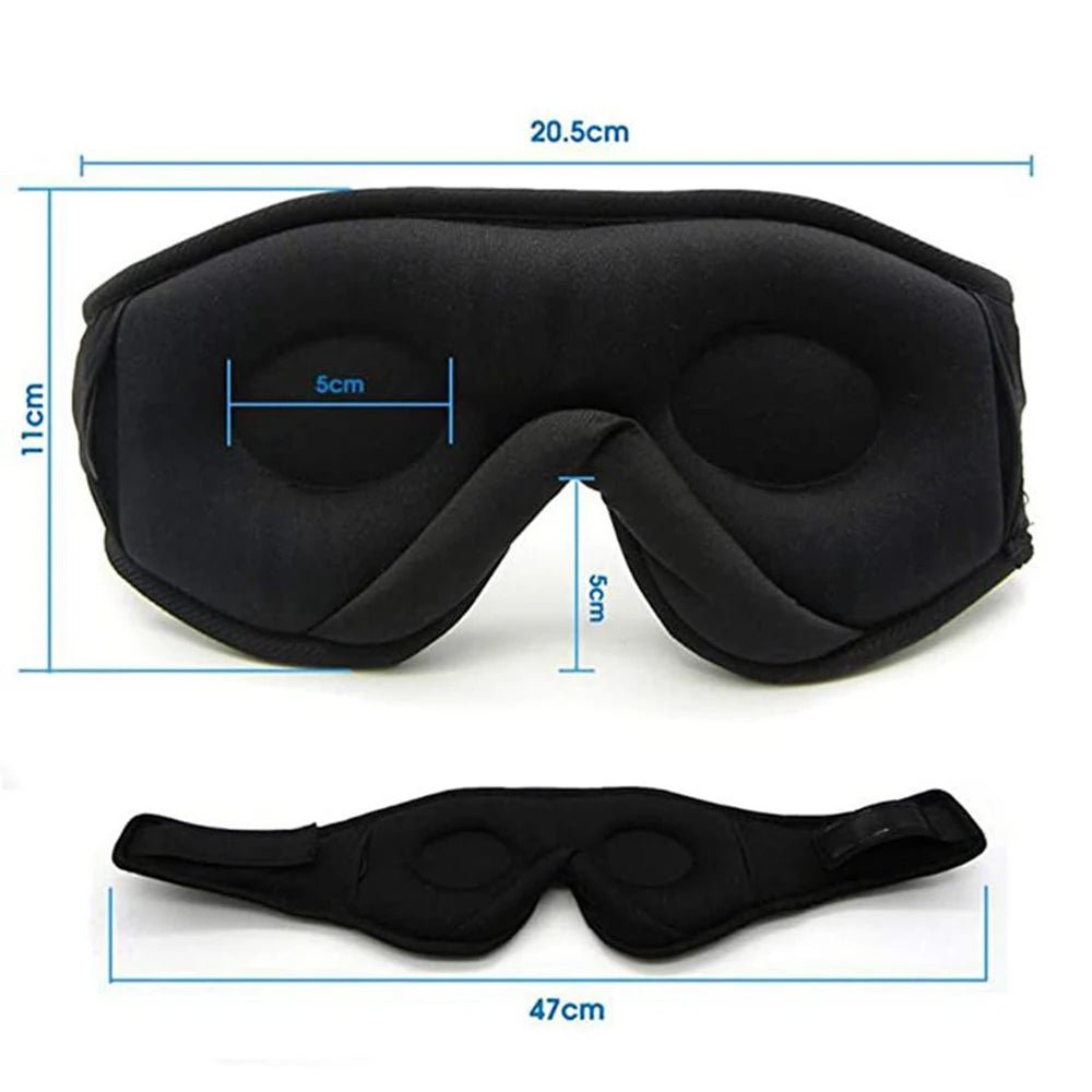 SNOOZEBEAT – Bluetooth sleep mask with music & 3D comfort design 2