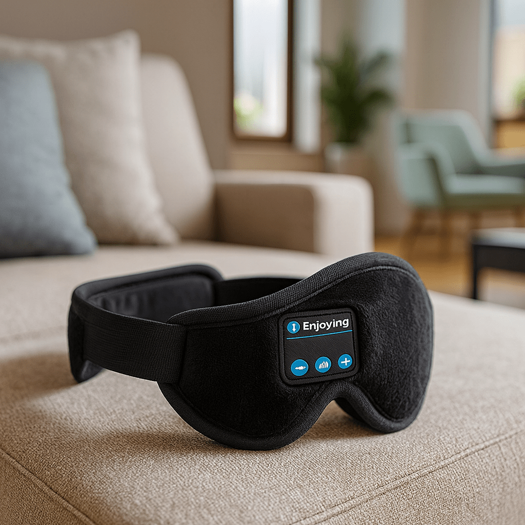 SNOOZEBEAT – Bluetooth sleep mask with music & 3D comfort design 0