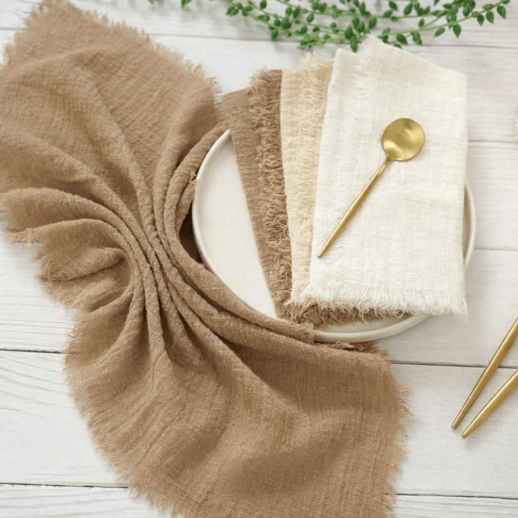 NATURAGAUSE – Rustic Cotton Gauze Napkins for Vintage Table Decor