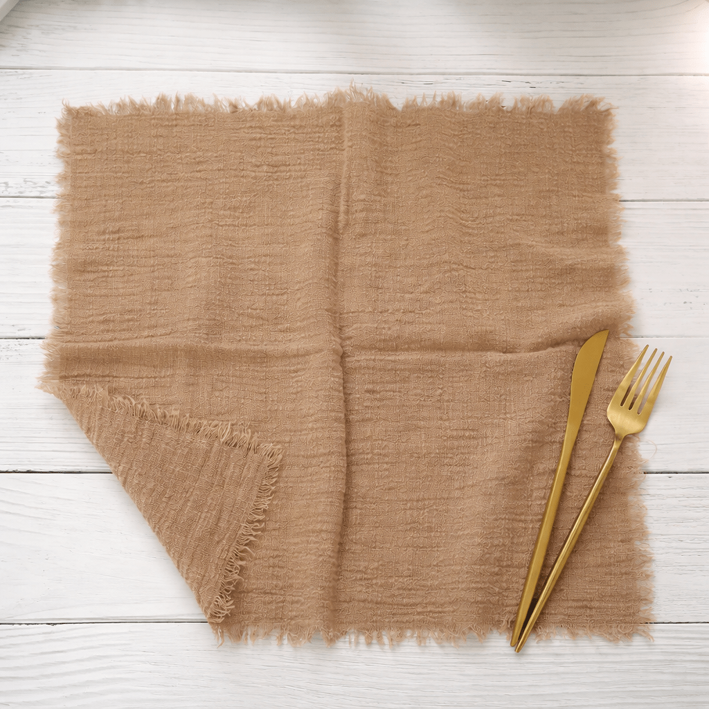 NATURAGAUSE – Rustic Cotton Gauze Napkins for Vintage Table Decor