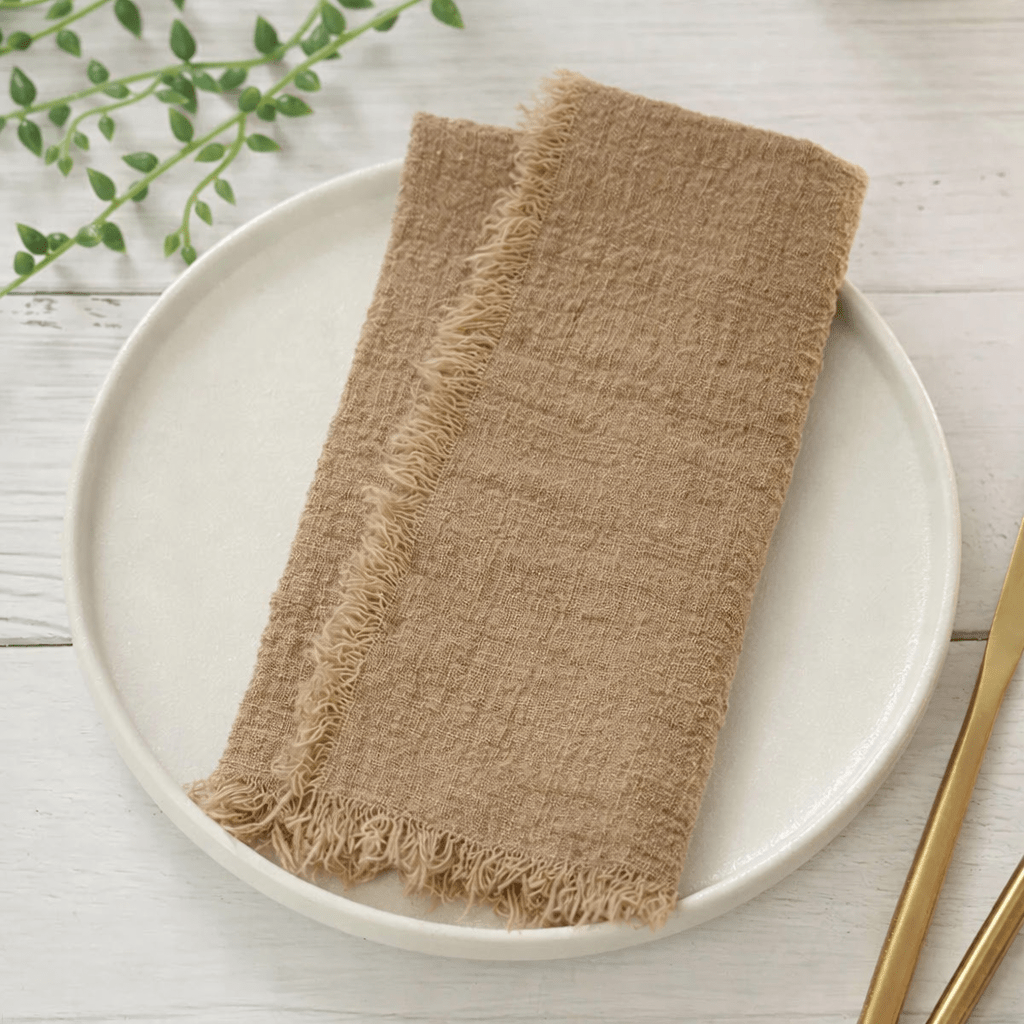 NATURAGAUSE – Rustic Cotton Gauze Napkins for Vintage Table Decor