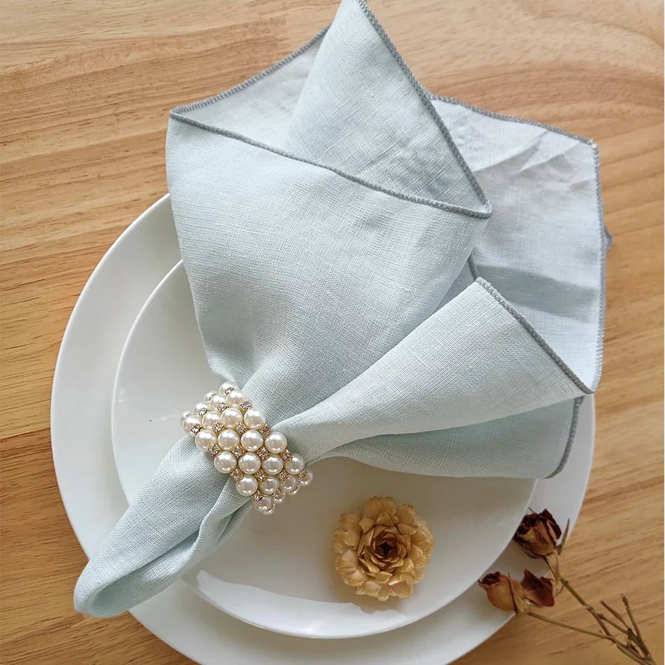 NATURALTHREAD – Elegant 100% Linen Table Napkins for Effortless Dining