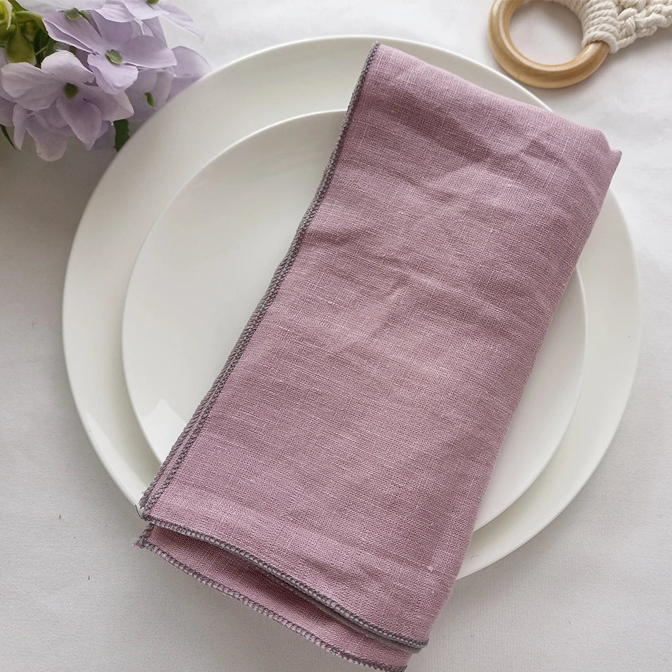 NATURALTHREAD – Elegant 100% Linen Table Napkins for Effortless Dining