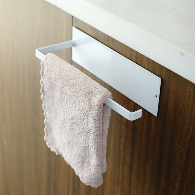 Space-Saving Mounted Paper Towel Holder - Durable Iron Design for Kitchen & Bath 6