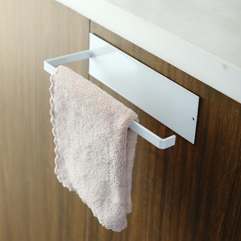 Space-Saving Mounted Paper Towel Holder - Durable Iron Design for Kitchen & Bath 6