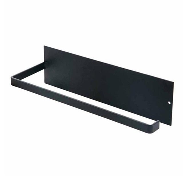 Space-Saving Mounted Paper Towel Holder - Durable Iron Design for Kitchen & Bath 2