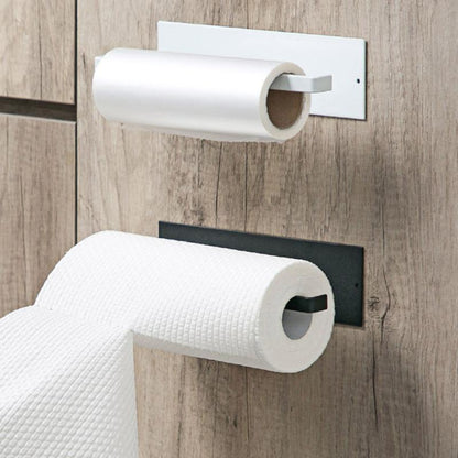 Space-Saving Mounted Paper Towel Holder - Durable Iron Design for Kitchen & Bath 7