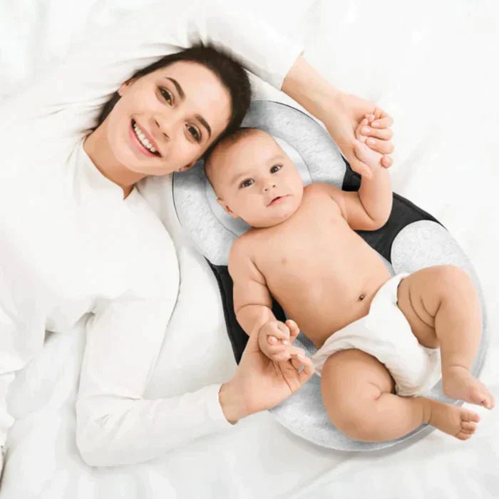 Nestlenap Baby Pillow – Ergonomic Newborn Pillow for Safe Sleep and Flat Head Prevention – Breathable and Soft Comfort