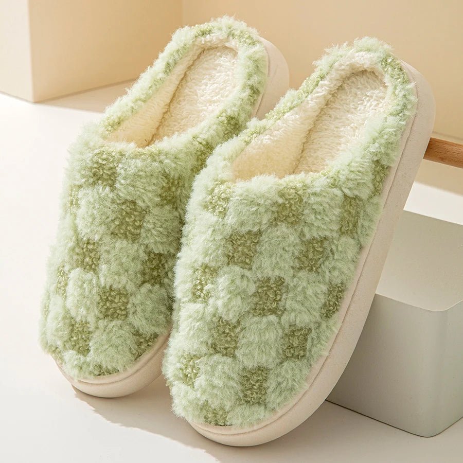 COTTONPAIR – Cozy Couple’s Cotton Slippers with Non-Slip Thick Sole for Indoor Warmth 9