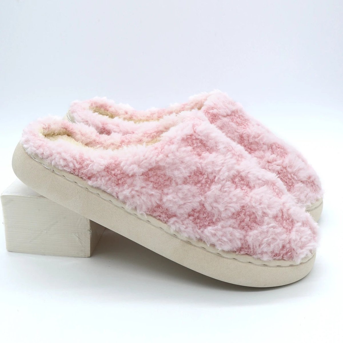 COTTONPAIR – Cozy Couple’s Cotton Slippers with Non-Slip Thick Sole for Indoor Warmth 7
