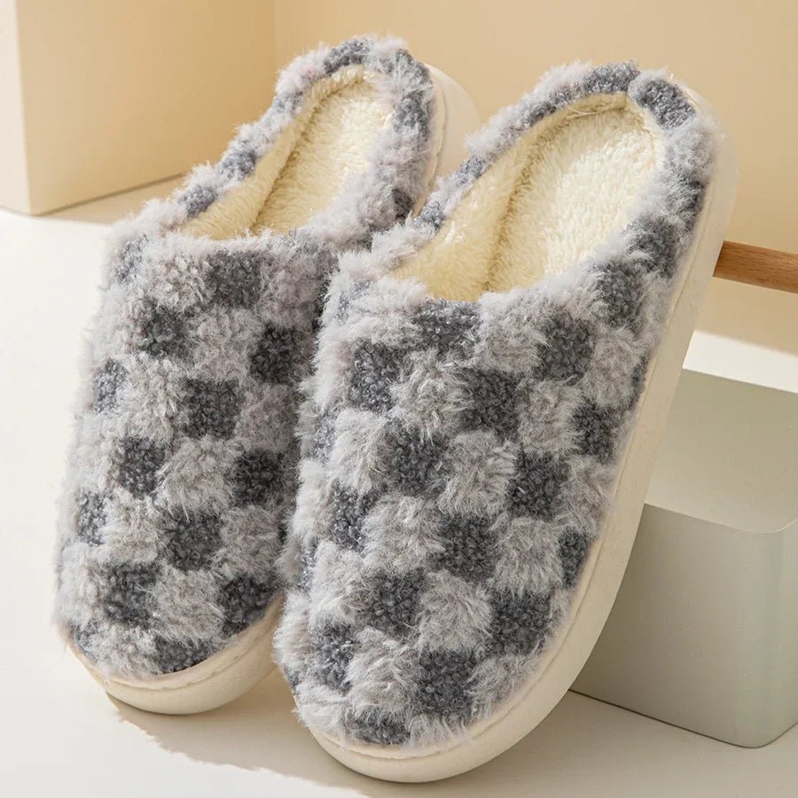 COTTONPAIR – Cozy Couple’s Cotton Slippers with Non-Slip Thick Sole for Indoor Warmth 5