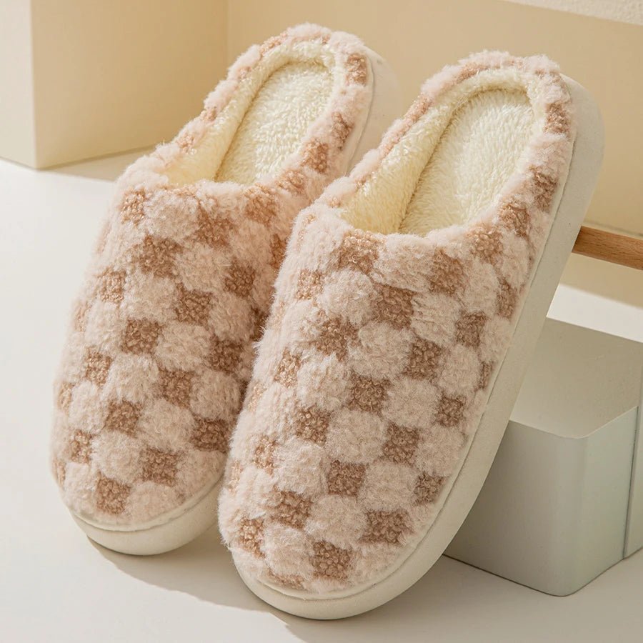 COTTONPAIR – Cozy Couple’s Cotton Slippers with Non-Slip Thick Sole for Indoor Warmth 8