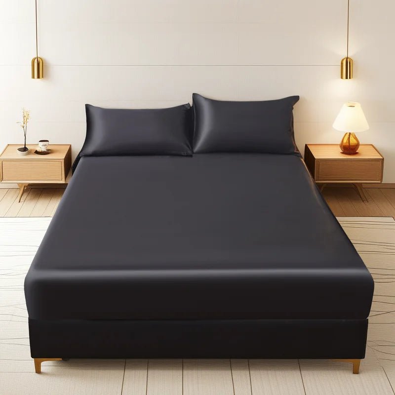 NESTRA – Cooling Satin Fitted Bed Sheet for Breathable Twin Comfort