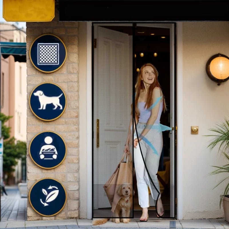 Magnetic Soft Screen Door Curtain - 100cm x 210cm Anti-Mosquito Protection 0