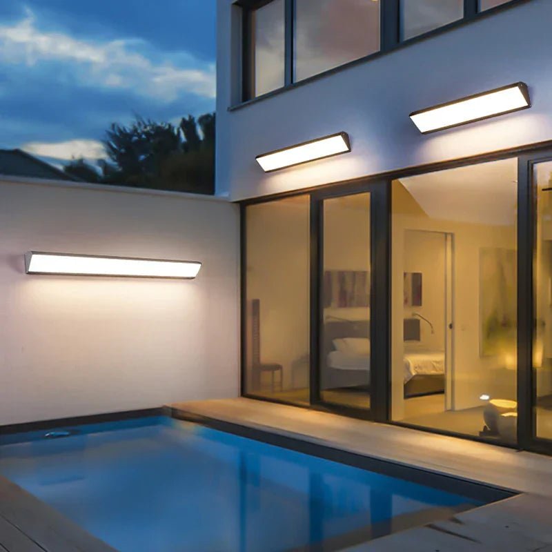 Elegant LED Wall Lamp - Waterproof Outdoor Lighting Solution, Energy Efficient Aluminum Design 1
