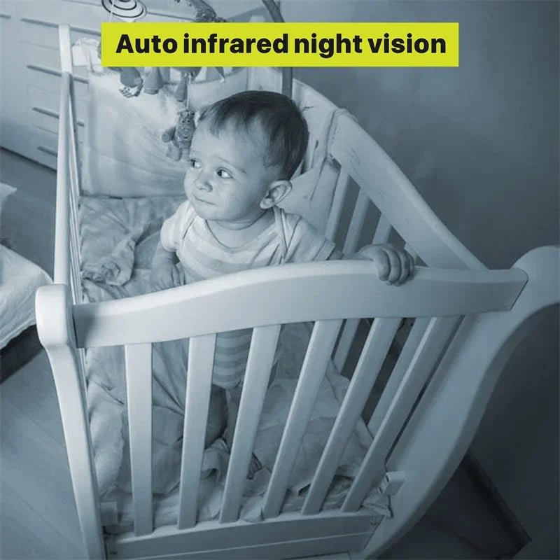 Nightrix – 5-Zoll Video-Babyphone mit schwenkbarer, neigbarer und zoombarer Kamera