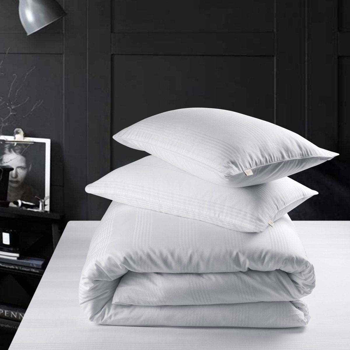 Housses d'oreiller Premium Sérénité | Taies d'oreiller en coton durable pour un confort quotidien et un style intemporel