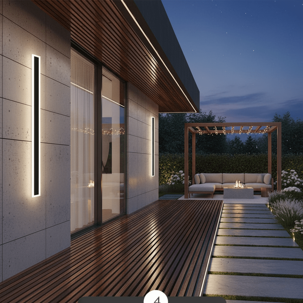 NOCTARA – Elegant Modern Outdoor Wall Light for Garden & Balcony