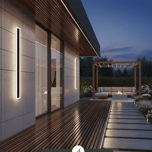 NOCTARA – Elegant Modern Outdoor Wall Light for Garden & Balcony
