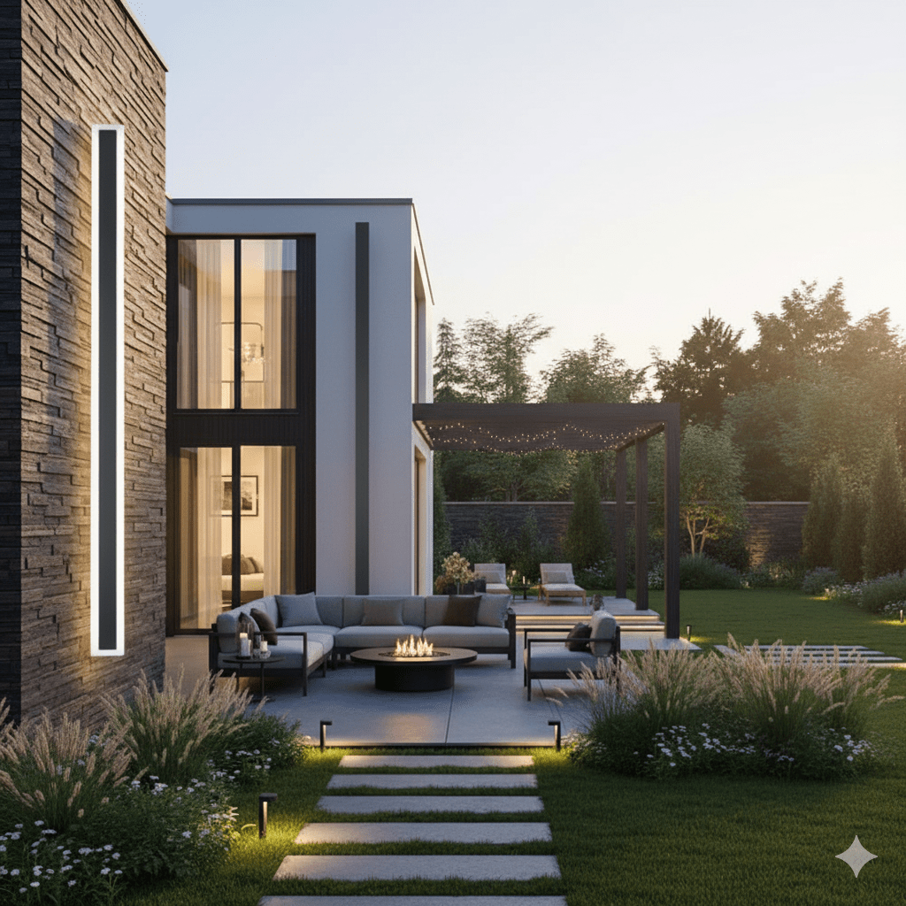 NOCTARA – Elegant Modern Outdoor Wall Light for Garden & Balcony