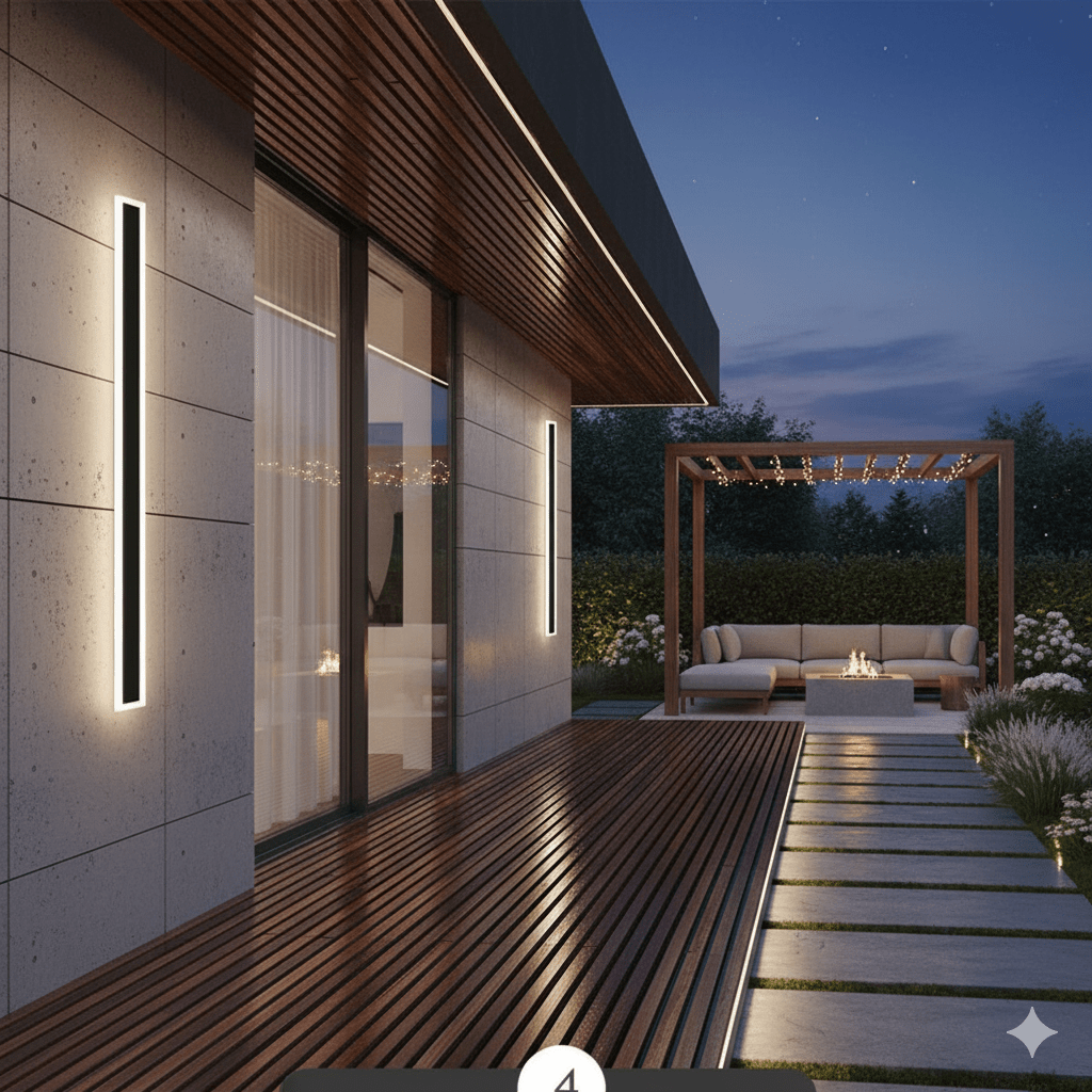 NOCTARA – Elegant Modern Outdoor Wall Light for Garden & Balcony