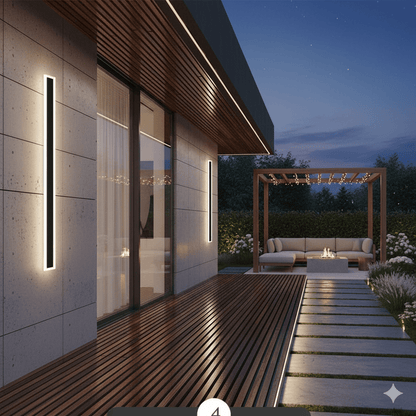 NOCTARA – Elegant Modern Outdoor Wall Light for Garden & Balcony