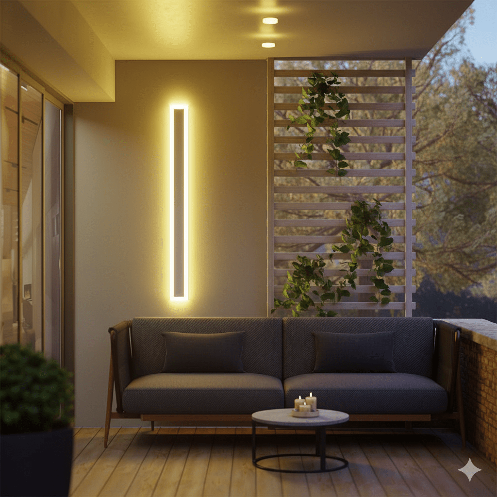 NOCTARA – Elegant Modern Outdoor Wall Light for Garden & Balcony