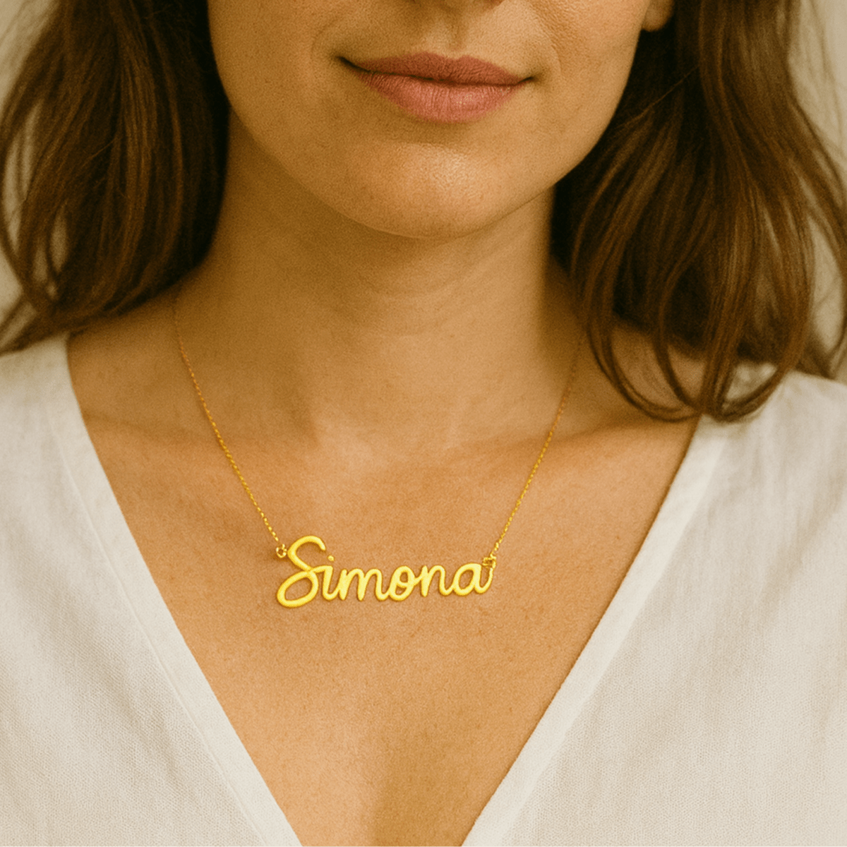 NOMELIA – Elegante gepersonaliseerde naamketting voor dames