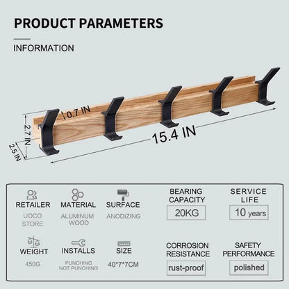 NORDHOOK – Gancho de Parede Ajustável em Design Nórdico para Armazenamento Elegante